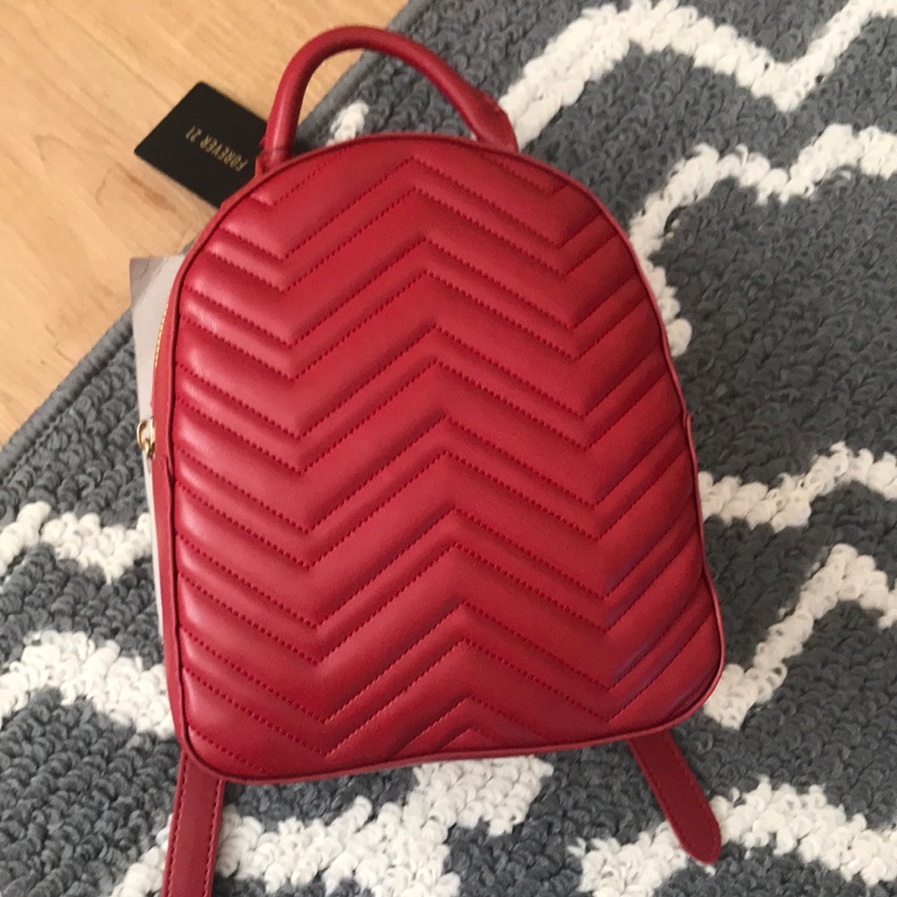 Burgundy Mini Backpack